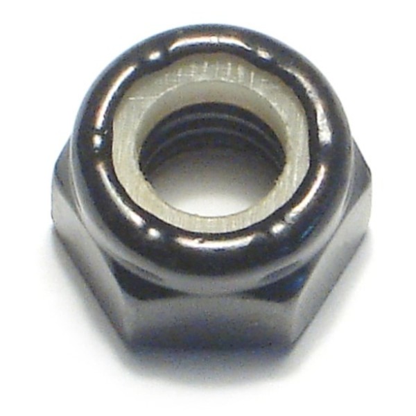 Midwest Fastener Nylon Insert Lock Nut, 5/16"-18, Steel, Black Oxide, 8 PK 34174